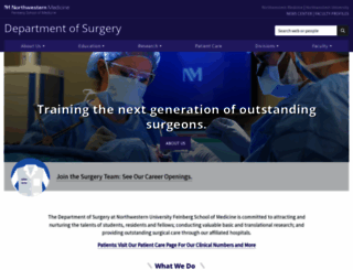 surgery.northwestern.edu screenshot