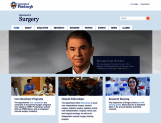 surgery.pitt.edu screenshot