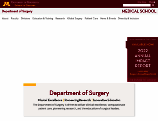 surgery.umn.edu screenshot