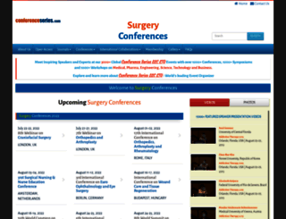 surgeryconferences.com screenshot