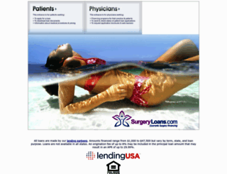 surgeryloans.com screenshot