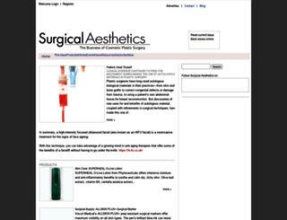 surgicalaestheticsmag.com screenshot