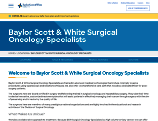 surgicaloncologyspecialists.com screenshot