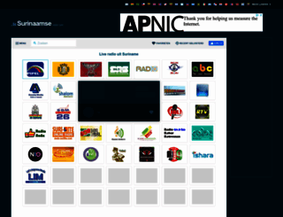 surinaamseradio.com screenshot