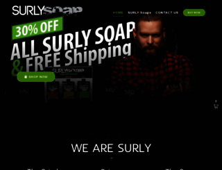 surlysoap.com screenshot