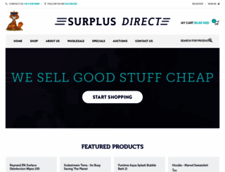 surplusdirect.co.nz screenshot