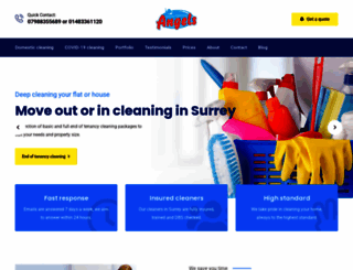 surrey-cleaning-angels.co.uk screenshot