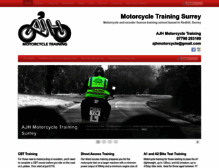 surreymotorcycletraining.co.uk screenshot