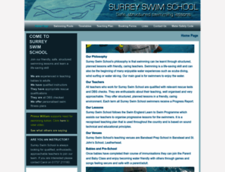 surreyswimschool.co.uk screenshot
