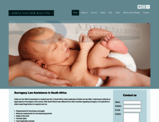 surrogacyagreements.co.za screenshot
