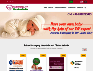 surrogacyserviceindia.com screenshot