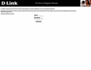 survey.dlink.com screenshot