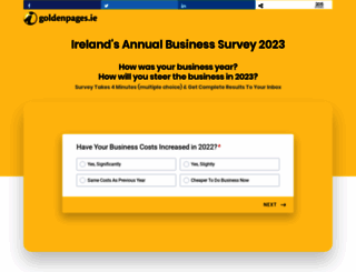 survey.goldenpages.ie screenshot