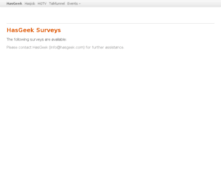 survey.hasgeek.com screenshot