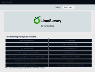 survey.nutrifood.co.id screenshot