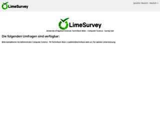 survey.technikum-wien.at screenshot