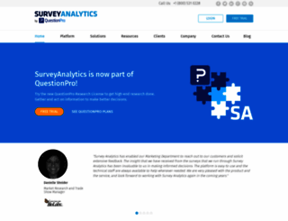 surveyanalytics.com screenshot