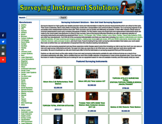 surveyinginstrumentsolutions.com screenshot