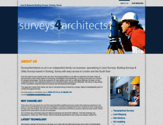 surveys4architects.co.uk screenshot
