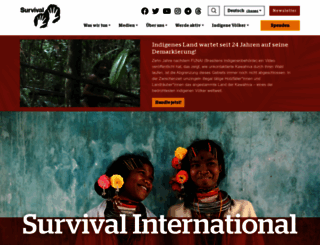 survivalinternational.de screenshot