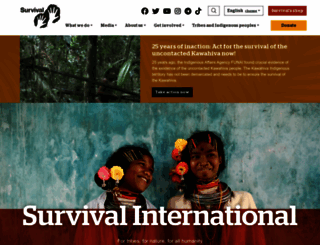 survivalinternational.org screenshot