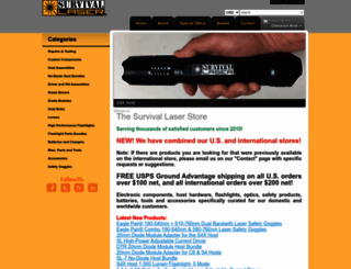 survivallaser.com screenshot