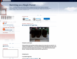 surviving-as-a-single-parent.blogspot.com screenshot