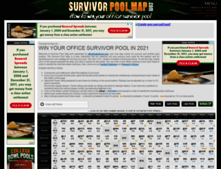 survivorpoolmap.com screenshot