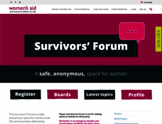 survivorsforum.womensaid.org.uk screenshot
