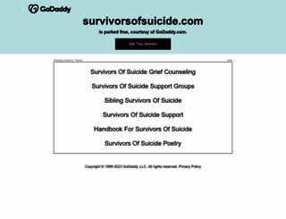 survivorsofsuicide.com screenshot