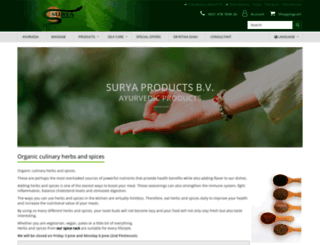 suryaproducts.eu screenshot
