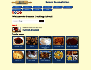 susanscookingschool.com screenshot