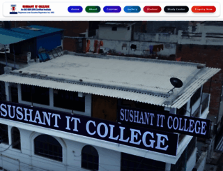 sushantitcollege.com screenshot