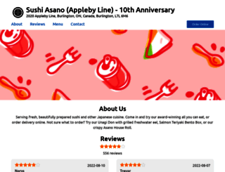 sushi-asano.com screenshot