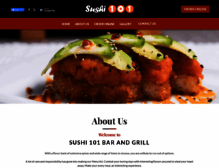 sushi101beverlyhills.com screenshot