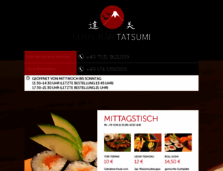 sushibartatsumi.de screenshot