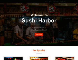 sushiharborfood.com screenshot