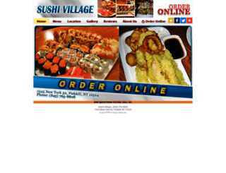 sushivillagerestaurant.com screenshot