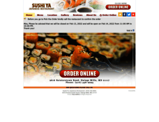 sushiyaowingsmills.com screenshot