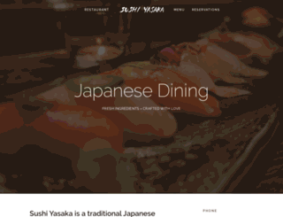 sushiyasaka.com screenshot