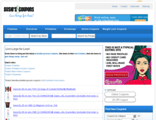 susies-coupons.com screenshot