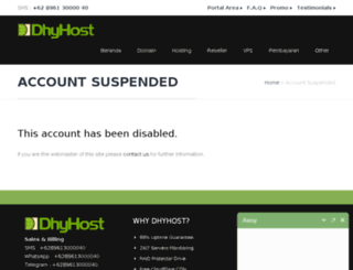 suspended.dhyhost.com screenshot