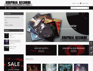 suspiriarecords.com screenshot