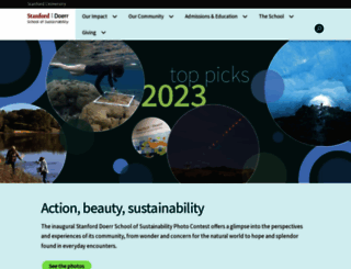 sustainability.stanford.edu screenshot