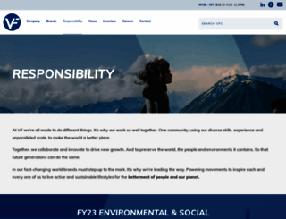 sustainability.vfc.com screenshot