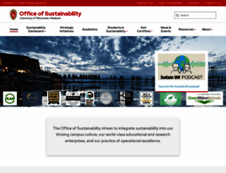 sustainability.wisc.edu screenshot