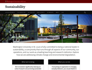 sustainability.wustl.edu screenshot
