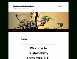 sustainabilityforesights.com screenshot