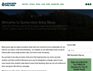 sustainablebabysteps.com screenshot