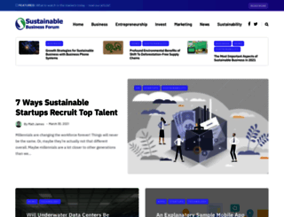 sustainablebusinessforum.com screenshot